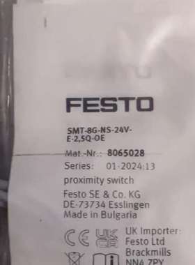 可维修费斯托 8065028 接近开关 SMT-8G-NS-24V