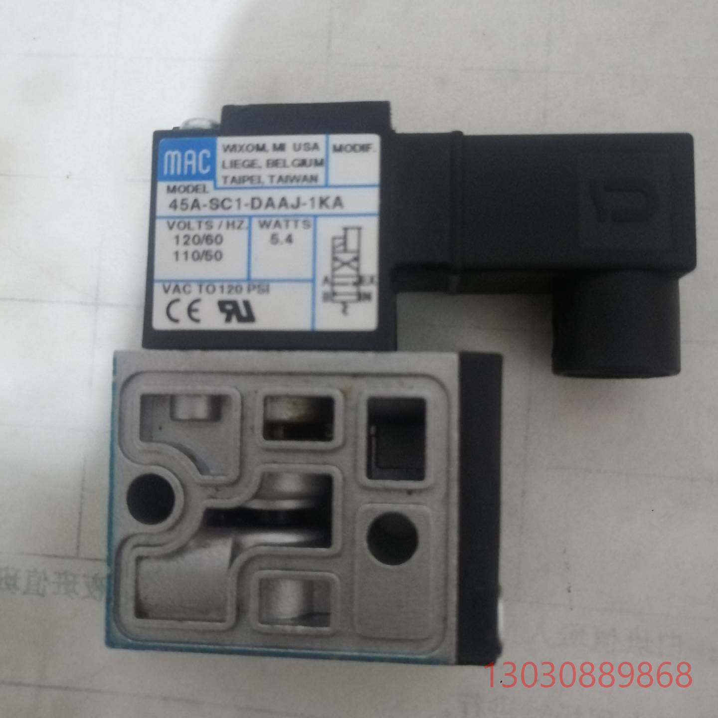 可维修美国MAC全新电磁阀45A-SC1-DAAJ-1KA