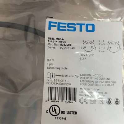 可维修费斯托8082904 NEBL-M8G4-E-0.3-N-M