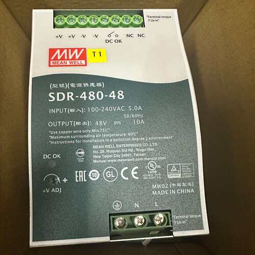 可维修明纬开关电源SDR-480-48 ，48V 10A ，议价