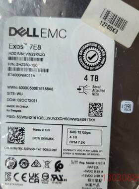 可维修Dell/戴尔 4TB 05JH5X ST4000NM029