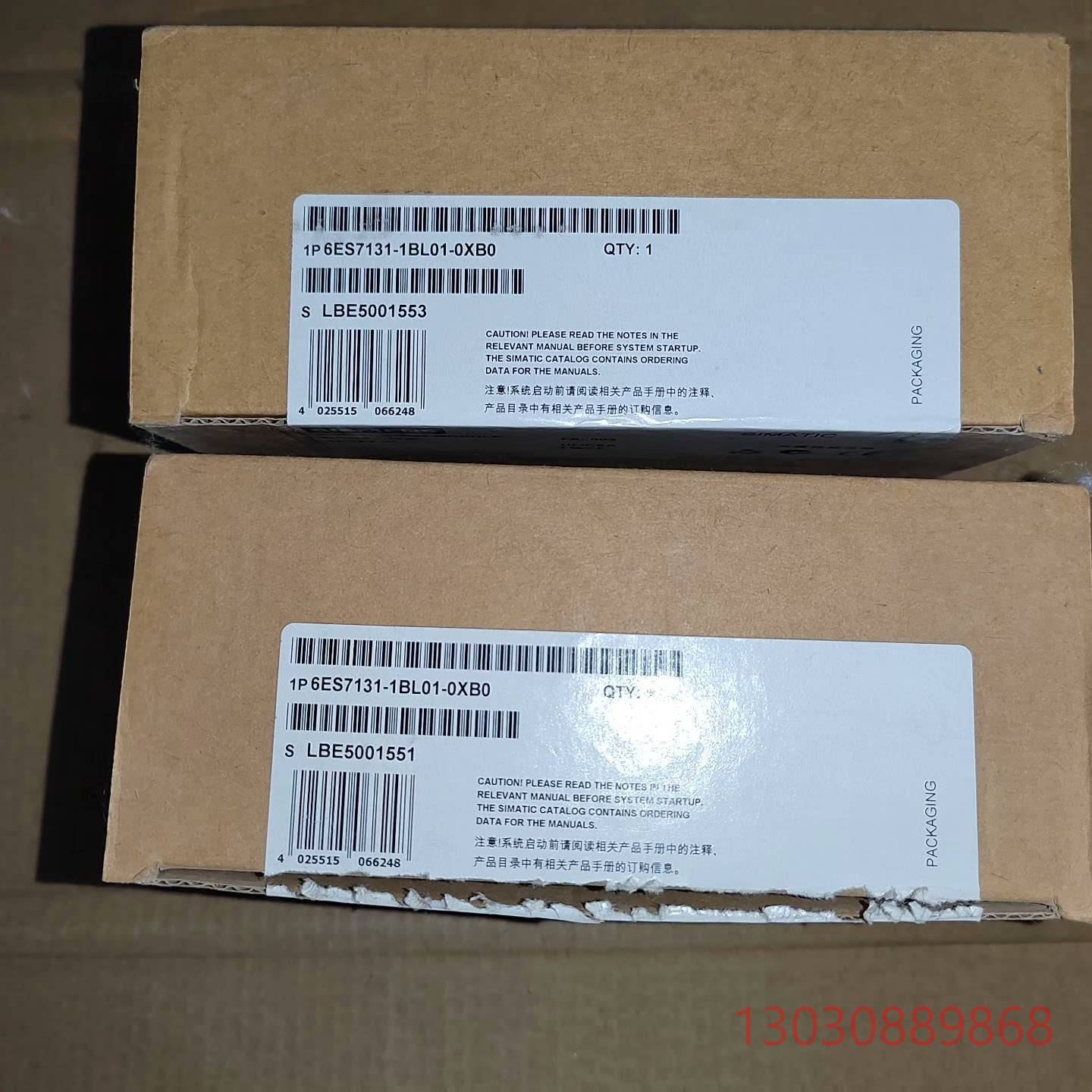 可维修6ES7131-1BL01-0XB0全新一个开封一个未开封
