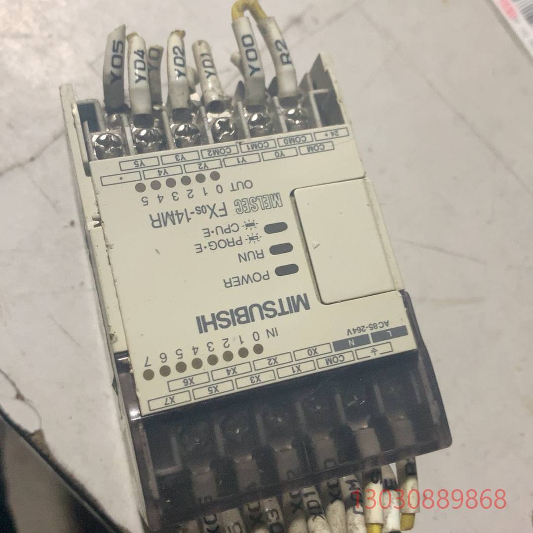 可维修fx0s-14mr拆机原装三菱plc 拆机