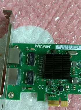 可维修闲置一个全新winyao e575t2 双口千兆网卡