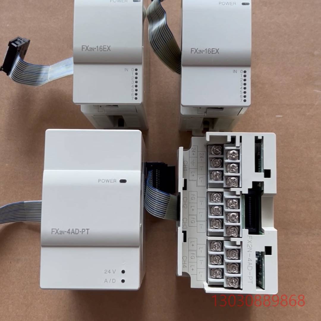 可维修三菱PLC模块  FX2N-16EX、4AD-PT 成色9成