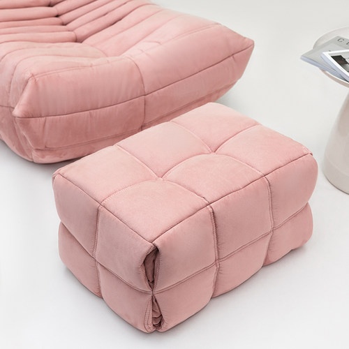 懒人沙发togo毛毛虫沙发脚踏鹿岛沙发脚踏轻奢简约网红换鞋凳时尚