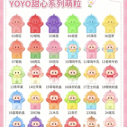 MINISO名创优品YOYO甜心系列拆袋萌粒盲盒摆件合集确认款
