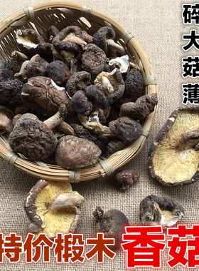 特价椴木香菇冬菇大小菇丁碎块薄片酒店餐厅家用实惠包饺子馅500g