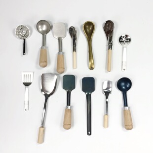 真煮迷你厨房金属锅铲炒铲子漏勺食玩娃屋过家家配件