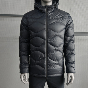 牧高笛25秋冬男款连帽保暖羽绒外套700蓬羽绒服厚轻薄ZM25306001