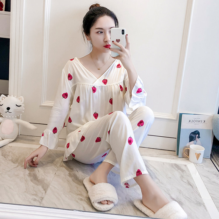 棉绸睡衣女春秋夏天小仙女 夏季薄款学生ins风日式家居服套装纯棉|ruв категории Нижнее белье, пижама/домашнего костюм - от Buy2taobao.com для оказания профессиональной услуги покупки агента Taobao