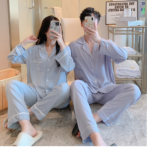 两件套装春秋季棉绸家居服