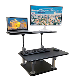 站立电脑桌站立式 办公桌程序员站立工作台升降一体机电脑桌站立桌