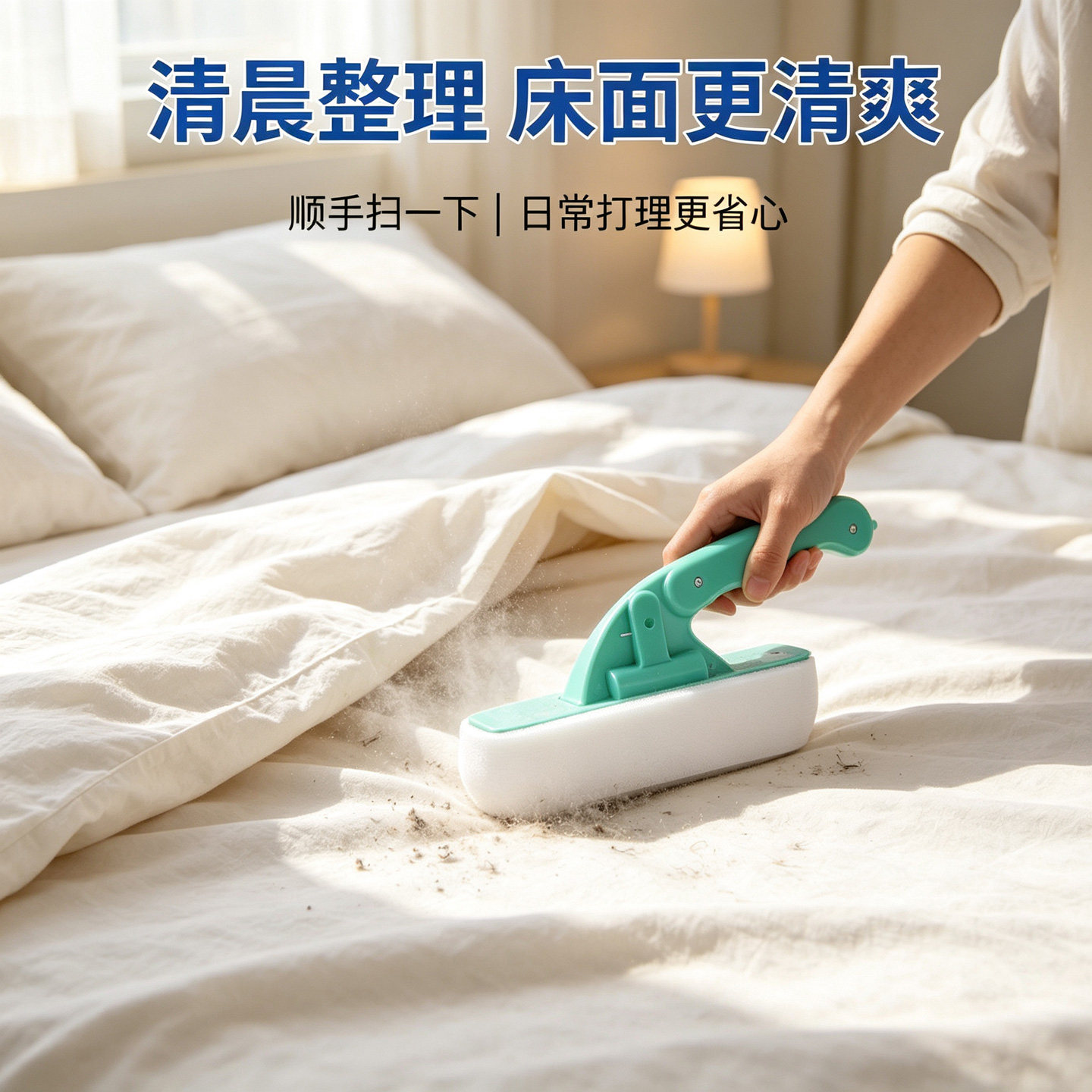 一次性酒精扫床刷带酒精消毒刷套家用病床酒店沙发粘毛吸尘清洁器
