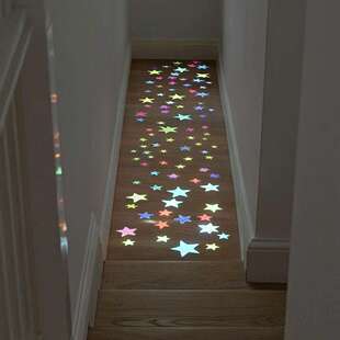 夜光星星墙贴星星贴纸月亮3D立体墙贴diy布置ins装饰卧室改造宿舍