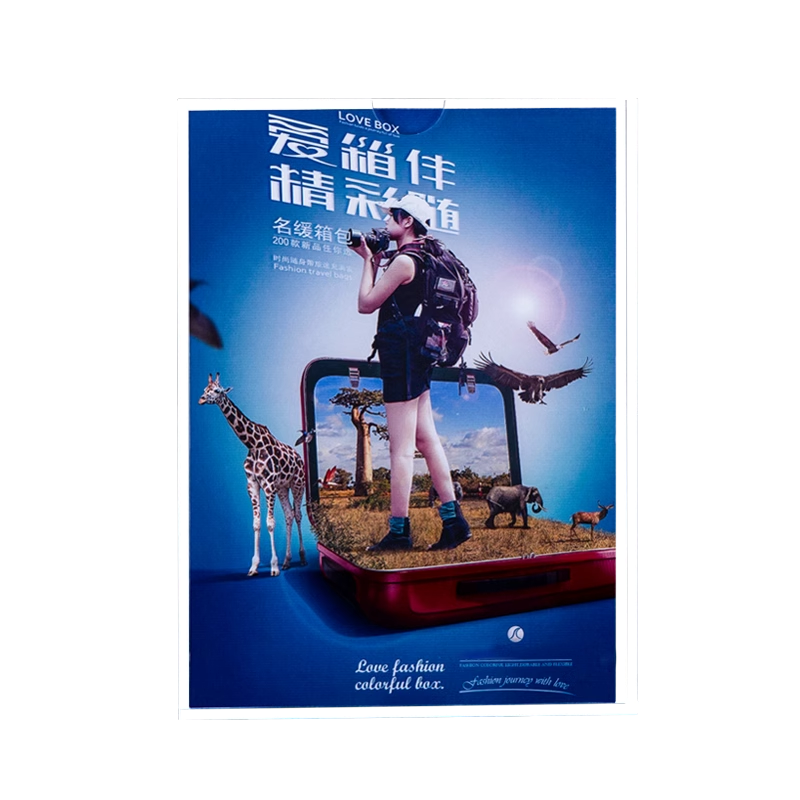 双层a4亚克力卡槽5寸插槽透明插盒有机玻璃插纸照片亚克力板定制