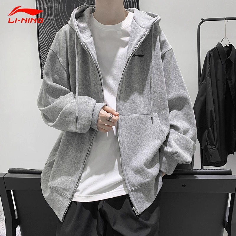 卫衣男子外套连帽李宁