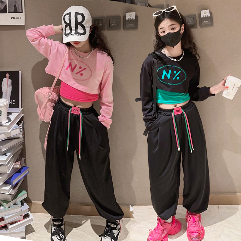 偶搭熊女童时尚爵士舞服童装