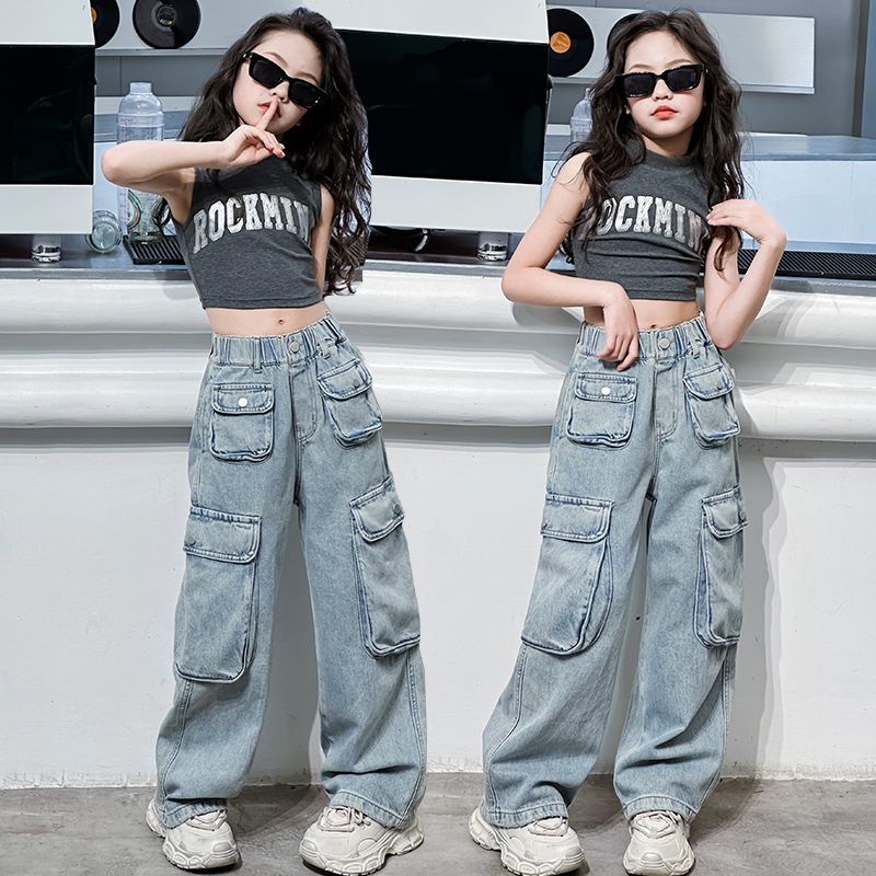 偶搭熊女童多巴胺爵士舞童装