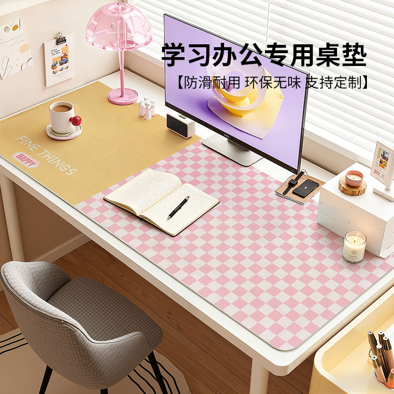 卡通电脑桌垫大尺寸鼠标垫工位垫子桌面垫宿舍书桌垫防水防油免洗