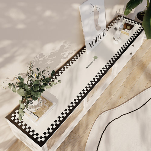 轻奢风皮革防水免洗电视柜桌垫