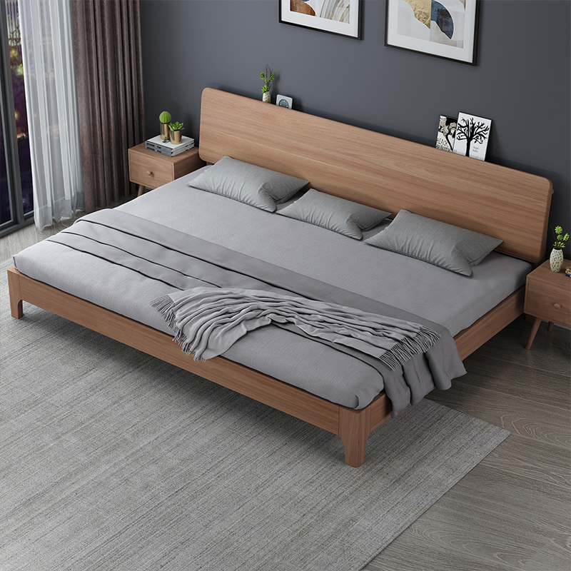 加宽床实木床儿童床一家四口