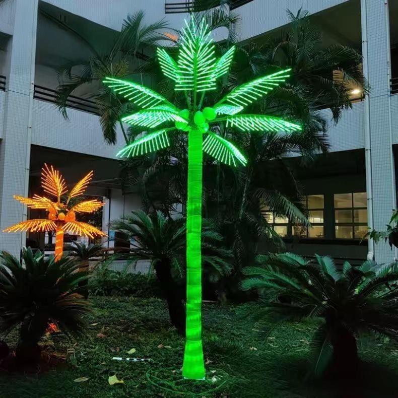 景观椰子树网红发光树灯户外彷真椰子树灯庭院装饰灯柱椰树彩灯