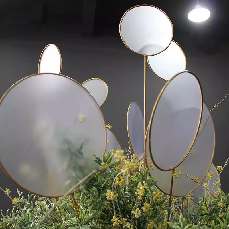 百界新款婚庆道具PVC膜棒棒糖路引团扇t台装饰布置迎宾区舞台吊顶