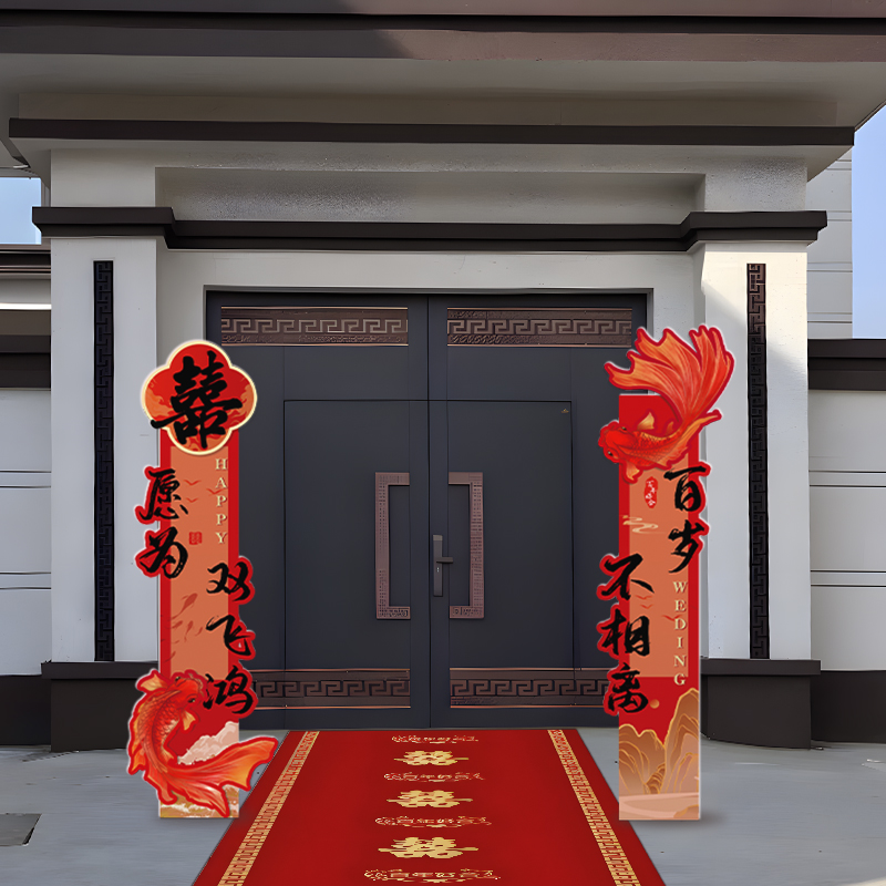 kt板户外装饰用品门口结婚立柱