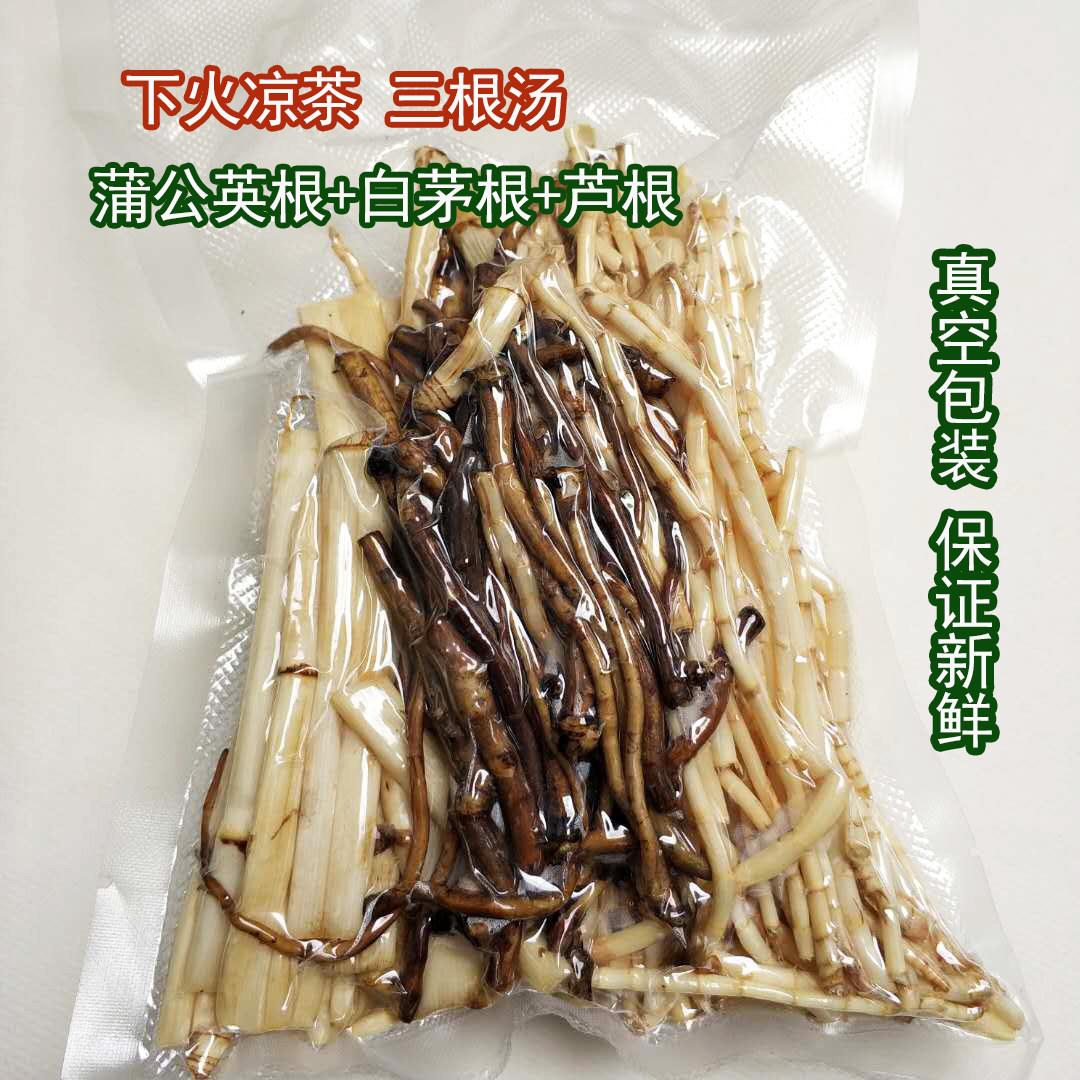 三根汤新鲜白茅根蒲公英根芦根