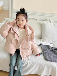 坨坨潮童馆25年冬款女童品牌果布班豆中大童韩系羽绒服9039