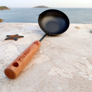 VOGUE 泼油小锅极铁热油淋油浇油锅手持煎蛋辅食平底煎锅 ELLA日式