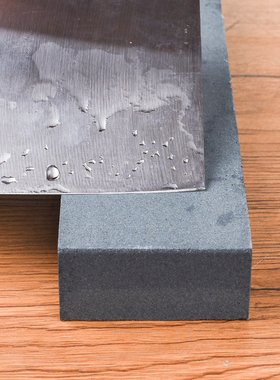 家用双面磨刀石180240目天然油石条菜刀开刃磨石器