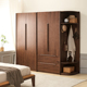 原始原素实木衣柜北美黑胡桃木卧室储物柜现代轻奢组合衣橱M1041
