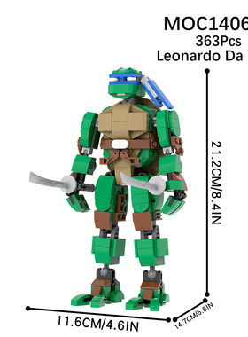 中国积木创意MOC动漫游戏影视系列光环疣猪狼波比拼装模型摆件