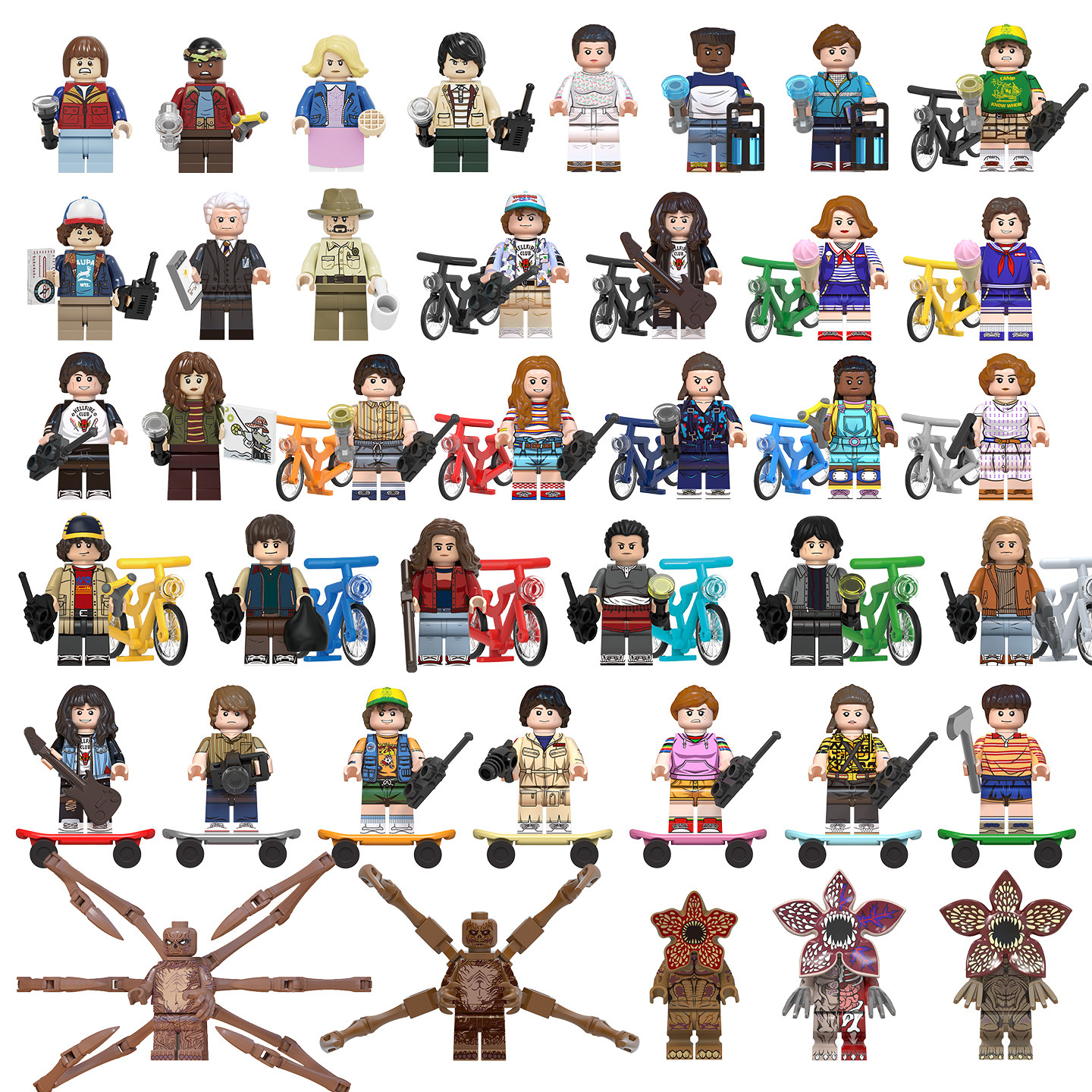 中国积木怪奇物语乔伊斯拜尔斯迈克魔神威尔拜耳儿童拼插积木玩具,玩具/童车/益智/积木/模型,积木人,淘宝优惠券,粉丝福利购,淘宝优惠卷