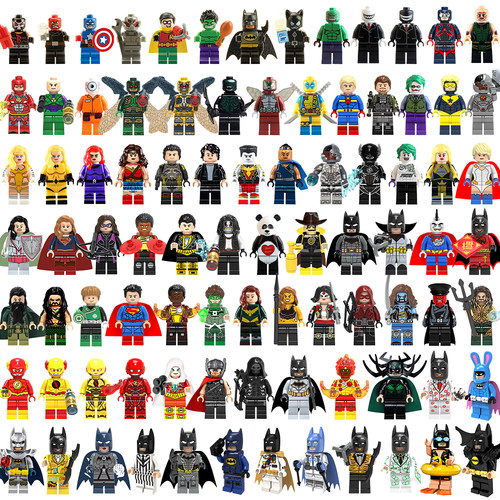 DC中国积木拼插小颗粒通用小人仔