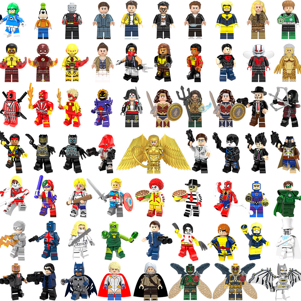 超英系列拼插玩具小颗粒人仔