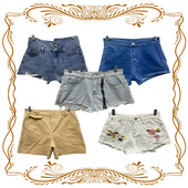 辣妹少女 学生党显高显瘦水洗破洞牛仔短裤 ZXS古着vintage夏季 L码