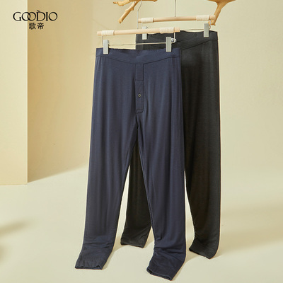 歌帝专柜同款含桑蚕丝薄型舒适裤男款 GDB6231X