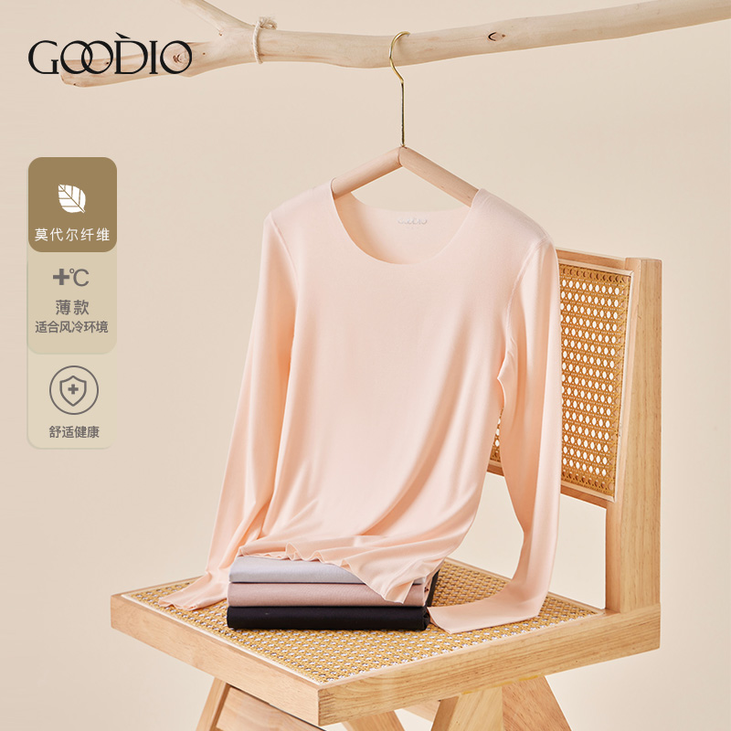保暖内衣歌帝女圆领2021