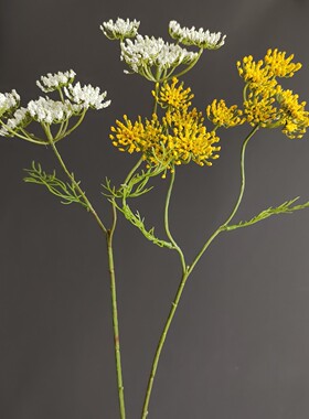 仿真花蕾丝花满天星茴香现代家居样板间婚庆设计装饰花束假花批发