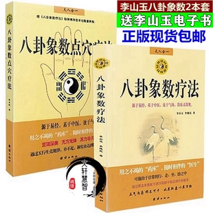 2本套正版八卦象数疗法大全疗法书疗法续篇预测点穴疗法图综合断实例偏方续篇李山玉象数疗法大全中医基础理论知识学解周易医学书