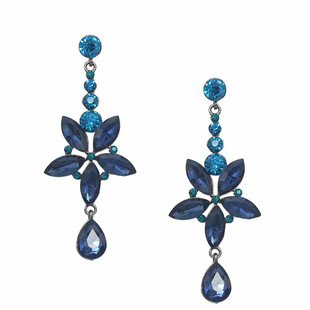 2017年新款 长款 玻璃宝石 百搭个性 耳饰 耳环 欧美气质时尚