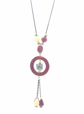 饰品韩版长款几何水滴流苏毛衣链