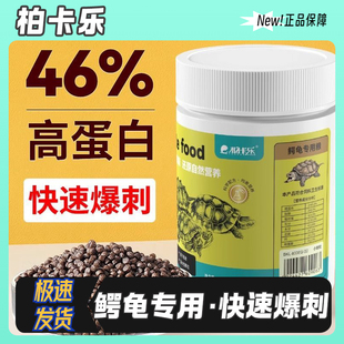 柏卡乐鳄龟龟粮饲料北美小鳄龟爆刺杂佛鳄龟龟粮高蛋白补钙龟粮