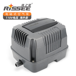 110v美规优之星氧气泵养鱼打氧池塘增氧泵大功率增氧机水族充氧泵