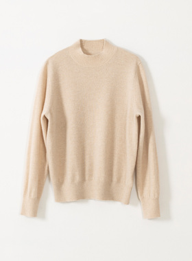 玛洛薇 M-36675 半高领羊绒衫长袖套头针织毛衣打底衫