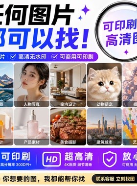 图片代找服务高清原图无水印海报背景墙插画素材可打印