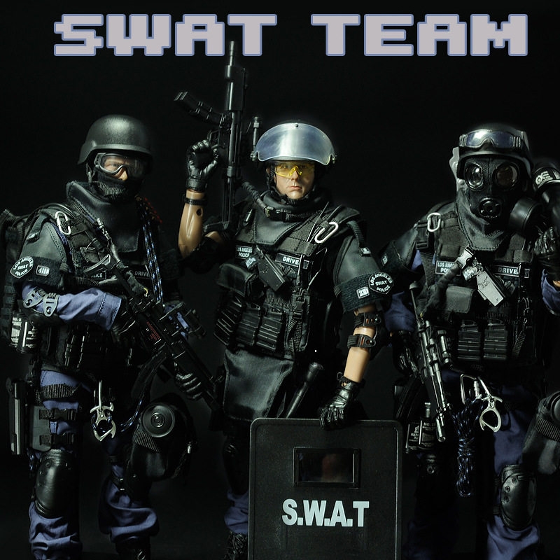 swat部队狙击手套装男孩军事武器
